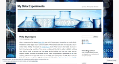 Desktop Screenshot of mydataexperiments.com